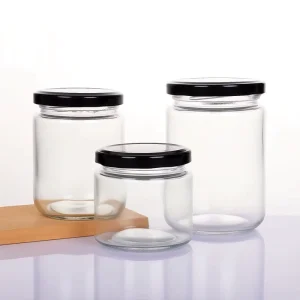 Good Quality 8oz 12oz 16oz 240ml 350ml 500ml 730ml Spice Honey Jam Food Storage Glass Bottles & Jars With Lid
