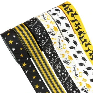 Grade Graduation Silk Ribbon Gift Packaging Congratulations DIY Decorative Ribbon for Christmas Party Personalized