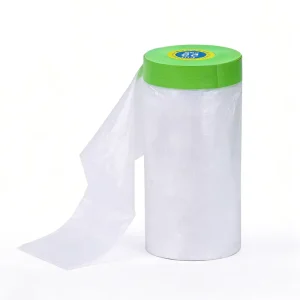 Green Cloth Duct Tape Rubber Adhesive PE Single Sided 20m Transparent Masking Film for Car Painting