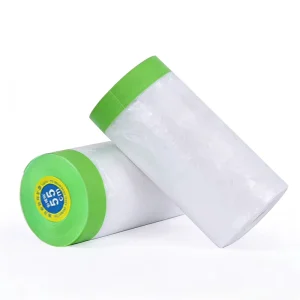 Green Cloth Duct Tape Single Sided 20m Low Noise Rubber Adhesive Masking Film for Automotive Clear Paint Application