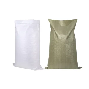 Green Industrial China Laminated Customized 50kg Plastic PP Woven Bags for Rice Packaging with Shock Resistance
