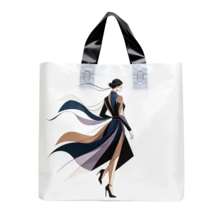 Grocery Store Plastic Shopping Bag Custom Logo Plastic Shopping Bag