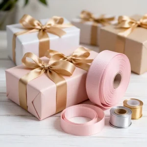 Grosgrain Ribbon Webbing Tape Woven Ribbon for Gift Wrapping Hair Bow Apparel Decoration Ribbon Tape Custom