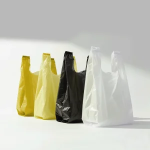 HDPE LDPE Shopping Tote Packaging Bag Supermarket Tote Bag T shirt Shopping Bag