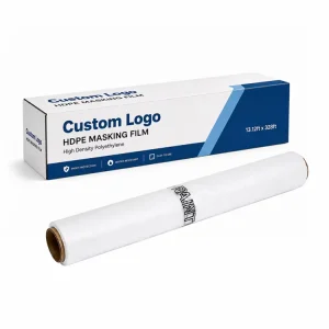 HDPE Protective Masking Film Cover Overspray Paintable Sheeting Roll Painters Plastic Film for Auto Household Paint Covering