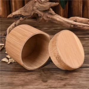 Handmade Eco Friendly Custom Logo Packaging Box Luxury Gift Storage Craft Wooden Box Round Wooden Bamboo Boxes