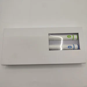 Hanwell P29 Two-piece Peptide Pen Recyclable Rigid Box Art Paper UV Coated Embossed Graphic Magnetic Closure Window Box