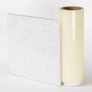 Hard Surface Marble Tile Protection Masking with Dust Proof Soft PE Plastic Film Single Sided Tape Acrylic Adhesive