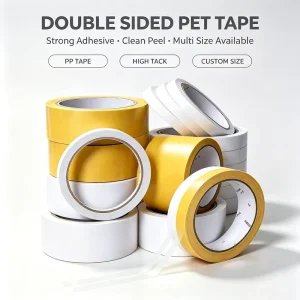 Heat Resistant PET Adhesive Tape Stable Bonding Solution for Electronics Masking Coating Protection and Industrial Processing