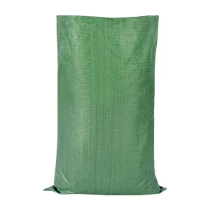 Heat Seal 50kg 100kg PP Green Woven Bag Polypropylene Sack for Packing Rice Sugar Flour Grain Corn Maize Fertilizer