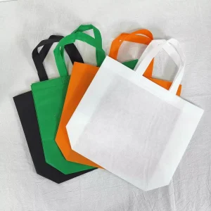 Heat Sealing Promotional Shopping PP 80gsm Non Woven Tote Grocery Bag with Logo for Market