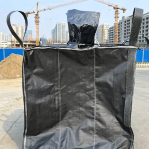 Heavy Duty 1000kg Internally Reinforced FIBC Bulk Bags with Integrated Load Stabilizing Cross Straps