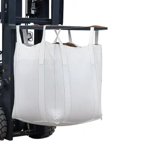 Heavy Duty 1000kg PP Woven FIBC Bulk Bag Open Top Flat Bottom Cross Corner Loop Jumbo Ton Bag for Sand Gravel Construction