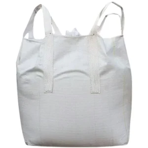 Heavy Duty 2 Ton Anti Dust PP Woven Flat Bottom Bulk Bag FIBC with Reinforced Lifting Loops for Industrial Packaging
