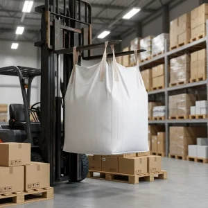 Heavy Duty Fibc 1 Ton Recyclable Flat Bottom FIBC Jumbo Bulk Bag for Cement and Copper Concentrate