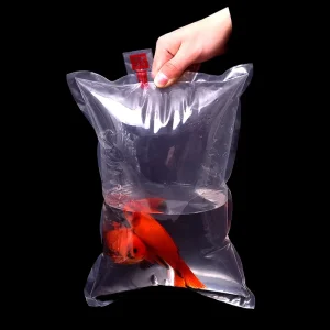 Heavy Duty Leak Resistant Live Fish Oxygen Shipping Bag Inflatable Plastic Pouch for Freshwater Sea Fish Logistic Transportation