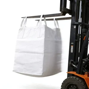 Heavy Duty PP FIBC Bags Construction Waste Garbage 1 Ton Jumbo Bulk Skip Bags Cross Corner Loop 5:1 Safety Factor
