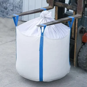 Heavy Duty PP Woven FIBC Jumbo Bag 1 Ton Capacity 4 Loops Top Lift Bulk Bag for Grain Cement Mineral Powder