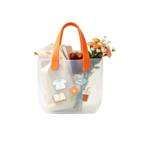 Heavy Duty Plastic Waterproof Tote Bag Shopping Bag