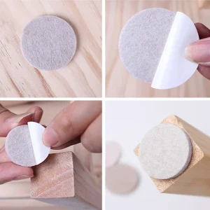 Heavy Duty Self Adhesive Furniture Pads Non Slip Round Felt Floor Protectors for Hardwood Floor