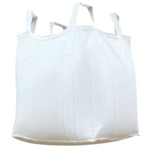 Heavy Duty Tear Resistant PP FIBC Bulk Bag 2 Pack Open Top Design 2200 Lbs Capacity & 228-Gallon Volume 35″x35″x43″ Size