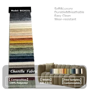 Heavyweight 100% Polyester Holland Velvet Woven Breathable Upholstery Fabric for Sofa Chair Furniture