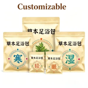 Herbal Foot Soak Pack Kraft Paper Ziplock Bag
