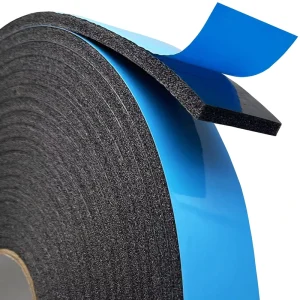 High Density Blue Film Black PVC Foam Tape Double Sided Waterproof UV Resistant for Outdoor Use Appliance Sealing