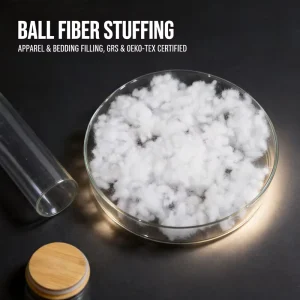 High Density Fiber Ball Polyester Wadding 7D Siliconized Sofa Mattress Chair Cushion Fill OEM
