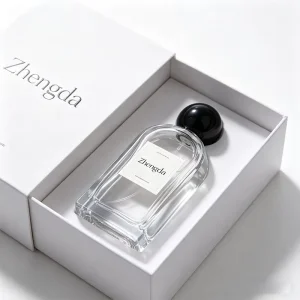 High End Crystal Clear Empty Perfume Bottles 30ml 100ml Elegant Flat Cap Pump Sprayer Travel Refillable Fragrance