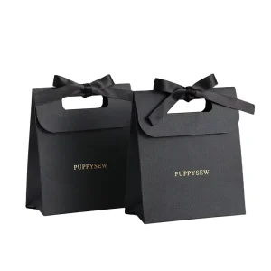 High End Luxury Eco friendly Waterproof Perfume Packaging Box with Leather Texture Gold Foil Stamping Ribbon for Shoes Clothing