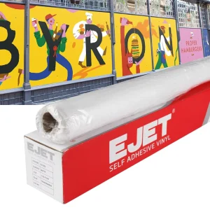High Glossy High Tack Glue Eco-solvent Friendly Advertising Post Material White Clear Surface Self Adhesive Vinyl