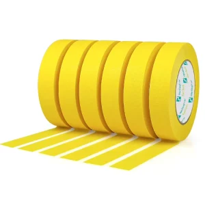 High Grade Body Shop Temperature Automobile Automotive Car Painters Adhesive Paper&film Crepe Paper Masking Tape Manufacturer