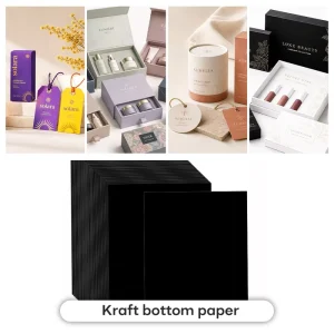 High Quality 180GSM OEM Custom Chemical Mechanical Pulp Fashionable Paper and Paperboards Product Black Card