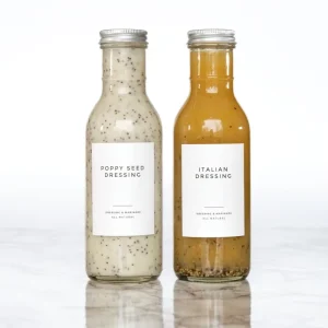 High Quality 350ml 12oz Round Glass Bottles Charming Little Sauce Oil Soft Drink Condiment Containers with Aluminum Cap