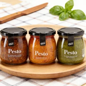 High Quality 380ml 500ml Transparent Round Shape Honey Fruit Canned Pickle Glass Jar With Metal Lid