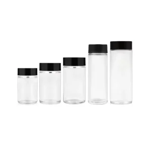 High Quality 5pk 10pk multiple glass jar with child resistant cap