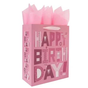 High Quality Biodegradable Eco Friendly Custom Gift Paper Bag with Handle for High End Gift Wrapping and Exhibition Events