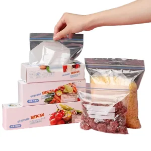 High Quality Clear Transparent Plastic Food Grade Zip Poly Bags With Resealable Zipper Bags
