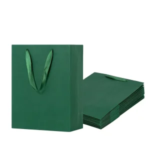 High Quality Durable Biodegradable Gift Paper Bags for Eco Friendly Shopping Sustainable Packaging Reusable Use