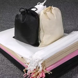 High Quality Eco Friendly Non Woven Drawstring Travel Shoes Bag Custom Logo and Size Dust Bag for Shopping