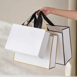High Quality Eco friendly Recycled Coated Paper Customized Luxury Fashion Multi purpose Clothing Shopping Bags Your Own Logo