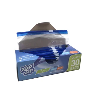 High Quality Freezing Resistance PE Slider Plastic Bag Food Storage Click Slider Bag Gallon Food Storage Slider Bag
