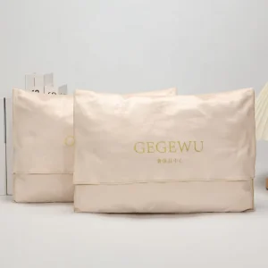 High Quality Velvet Envelope Clothing Packaging Bags Screen Printing Large Logo Custom Dust Bags for Wigs Perfume Essential Oils