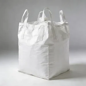 High Strength 1 2 Ton PP Jumbo Bag Reinforced Seams Flat Bottom Design for Coal and Ore