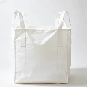 High Strength Breathable White FIBC Ton Bag Top Open Flat Bottom Jumbo Bulk Bag Antistatic 5:1 Side-Seam PP Material