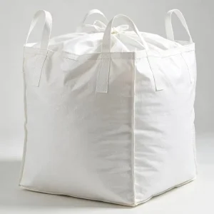 High Strength White Jumbo Bag 1-2 Ton Load FIBC for Construction Raw Materials
