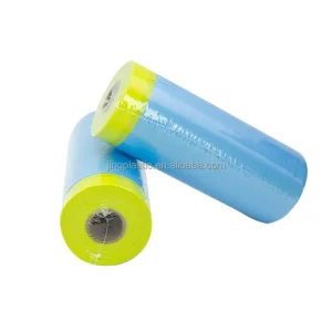 High Temperature Automotive Paint Outdoor Indoor No Residue Protective Pre Taped Plastic Masking Film Clear Plastic Masking Film