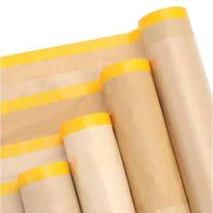 High Temperature Heat Resistant Pre Taped Medical Grade Waterproof Shrink Film Masking Film for Auto Plastic Painting