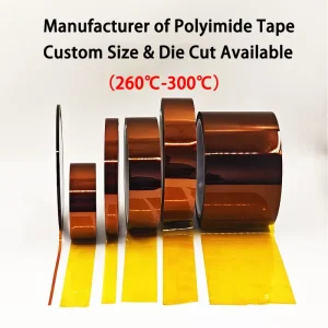 High Temperature Resistance Single Sided Polyimide Film Tape for Electronics Insulation and PCB Solder Mask Heat Protection